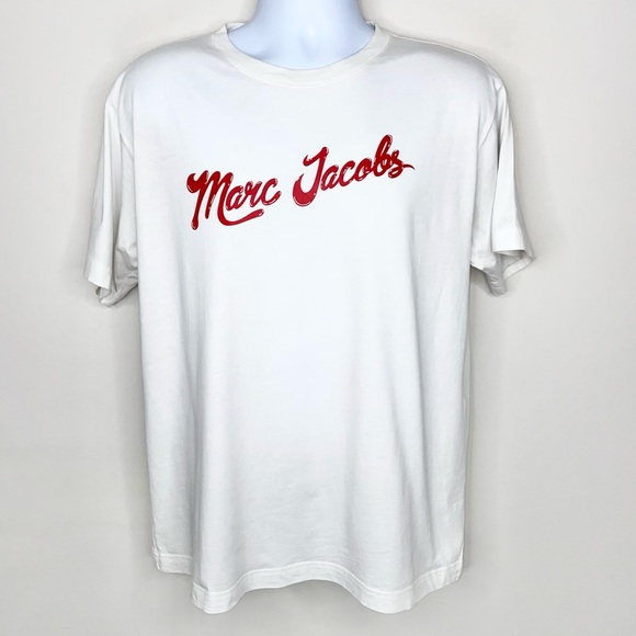 [Marc Jacobs] The Logo-Print Cotton T-Shirt - Picture 1 of 5